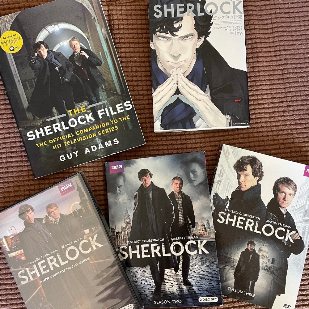 PRICE DROP! For Sherlock Holmes Series Fans - DVD’s + Bonus Books & Photos!